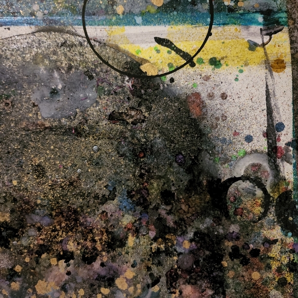 HANDCRAFTED Abstract Framed Painting HANDMADE Artwork HANDPAINTED Wall Art Decor - Picture 14 of 17